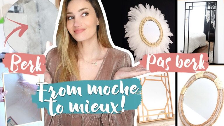 Personnaliser un miroir avec une vieille porte : Guide cr&eacute;atif