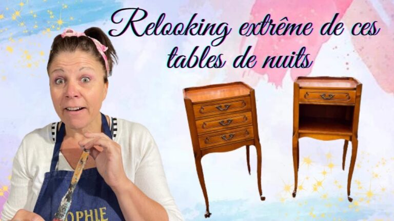 Cr&eacute;ation d’une Table de Chevet Vintage Unique